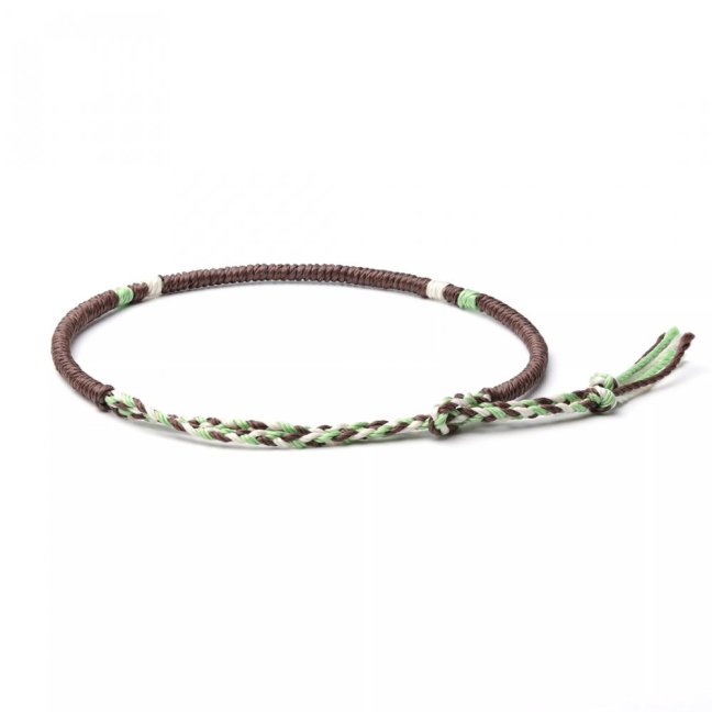 Provázkový náramek - TIBET BROWN