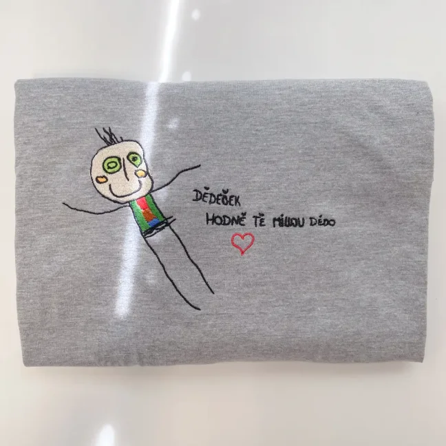 Tričko s vlastní výšivkou