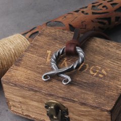 Vikingský náhrdelník z chirurgickej ocele - Troll Cross