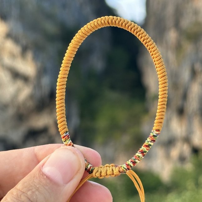 Tibetský náramok - ŽLTÝ II