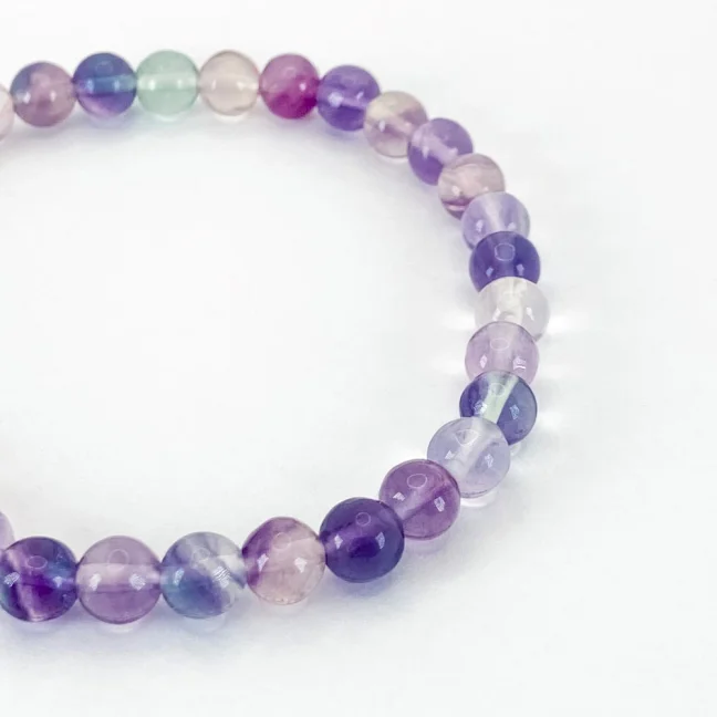 Náramek z minerálů - Fluorit