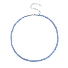 Korálkový choker - Modrý