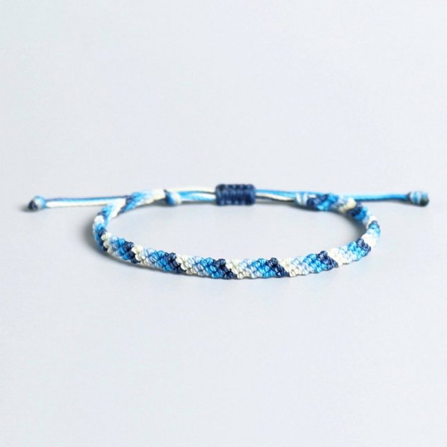 Pletený macrame náramek - CLOUD