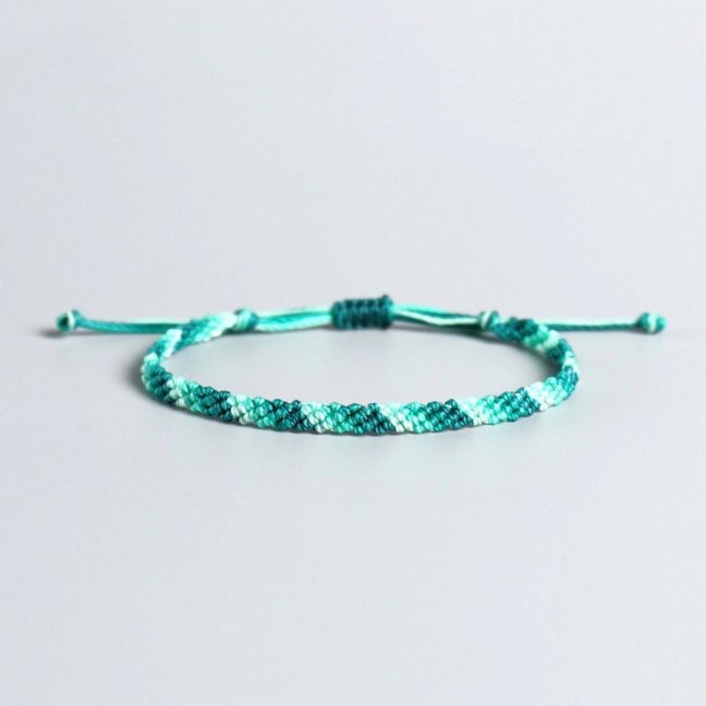 Pletený macrame náramok - OCEAN