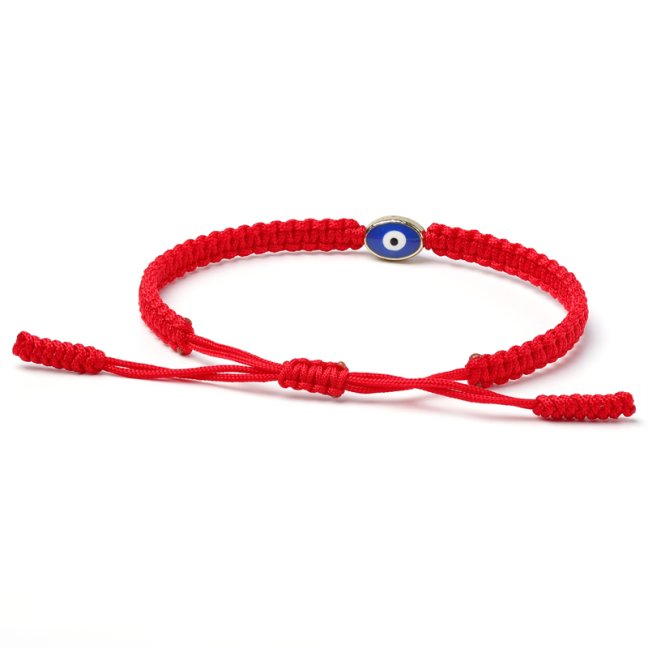 Náramok Evil Eye - Macrame Red