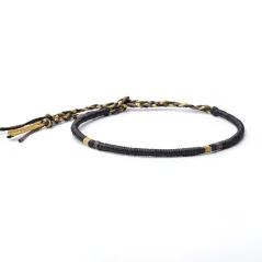 Provázkový náramek - TIBET BLACK