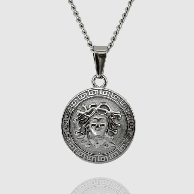 Řetízek z chirurgické oceli - STŘÍBRNÁ MEDUSA