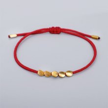 Budhistický náramok - 5 COOPER BEADS