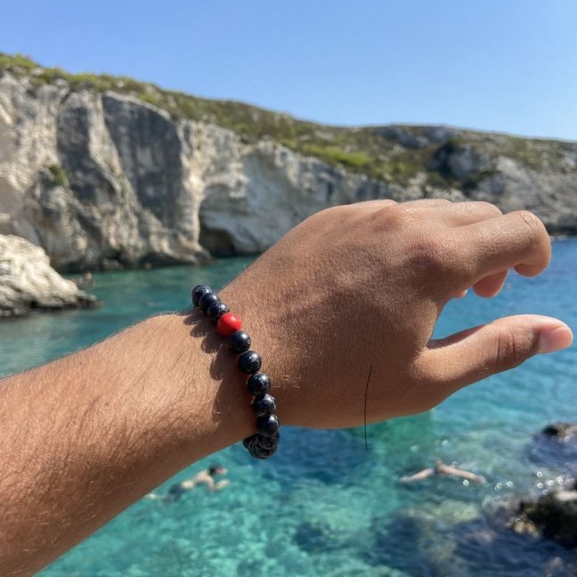 Náramky pro páry - Yin a Yang Red