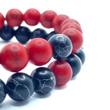 Náramky pre páry - Yin a Yang Red
