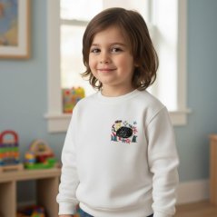 Dětská mikina s vlastní výšivkou bez kapuce