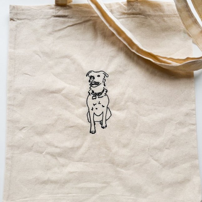 Látková taška s vlastní výšivkou - Barva: Černá, Velikost: UNI