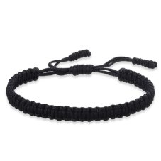čierny kabbalah náramok - MACRAME