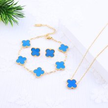 Set z chirurgickej ocele - Modrý  Clover