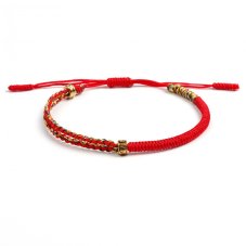 Tibetský náramek pro štěstí - UNITE RED