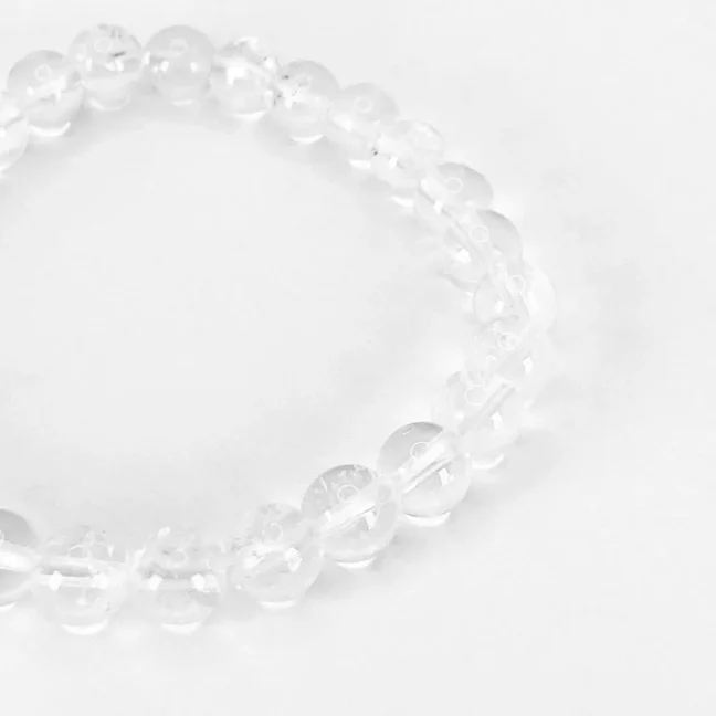 Náramek z minerálů - Krištál