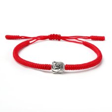 Tibetský náramek pro štěstí - BUDHA RED
