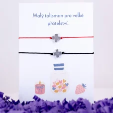 Šnúrkové náramky pre páry - KRÍŽIK