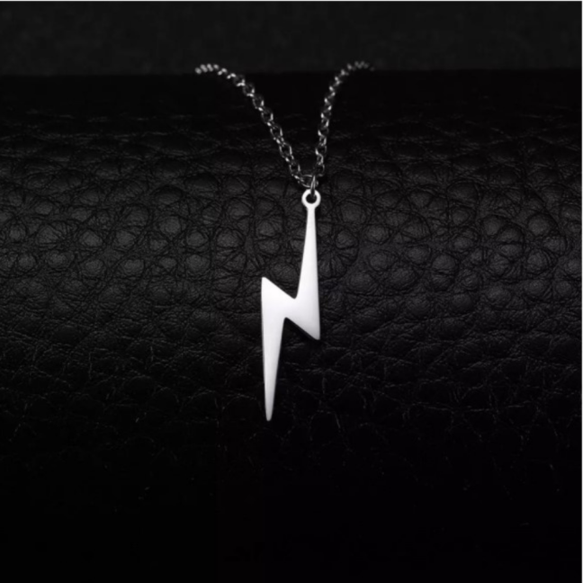 Řetízek z chirurgické oceli - STŘÍBNÝ MINI BLESK