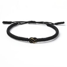 Tibetský náramok - BLACK DOUBLE KNOT