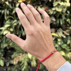 Tibetský náramek pro štěstí - UNITE RED