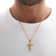 Retiazka z chirurgickej ocele - ZLATÝ KRÍŽ