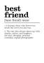 11. Best friend