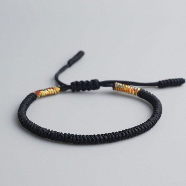 Tibetský náramok - ČIERNY II