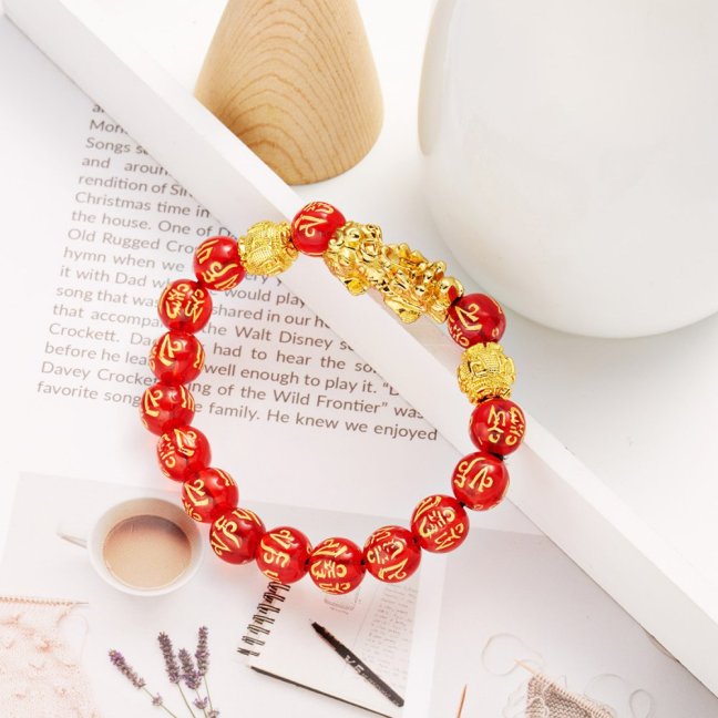 Feng Shui náramek - HAPPY RED