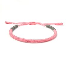 Tibetský náramok - PINK GREY