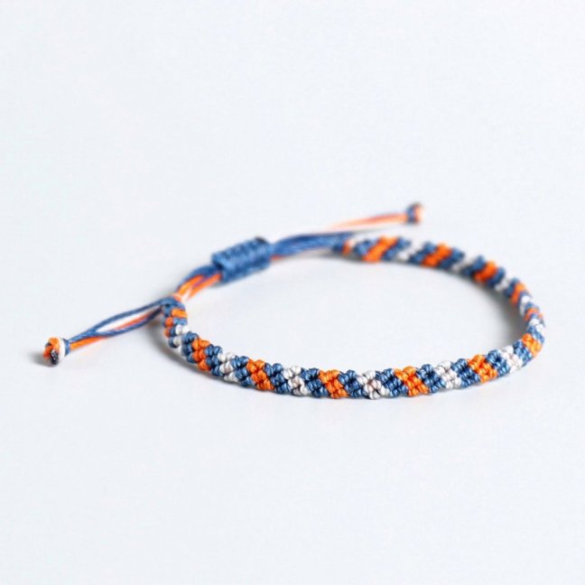 Pletený macrame náramek - ENJOY