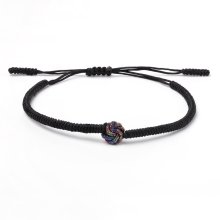 Tibetský náramek pro štěstí - BLACK KNOT