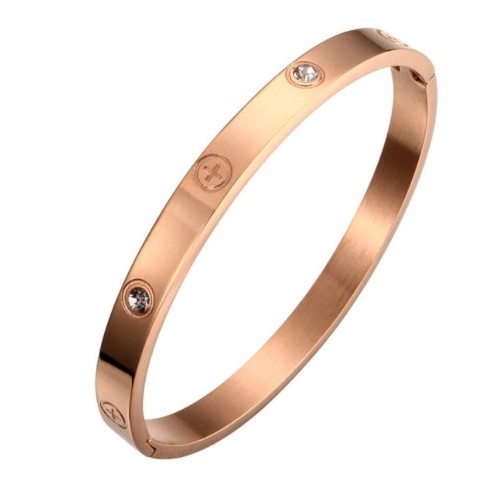 Dámský náramek BANGLE CRYSTAL ROSE GOLD