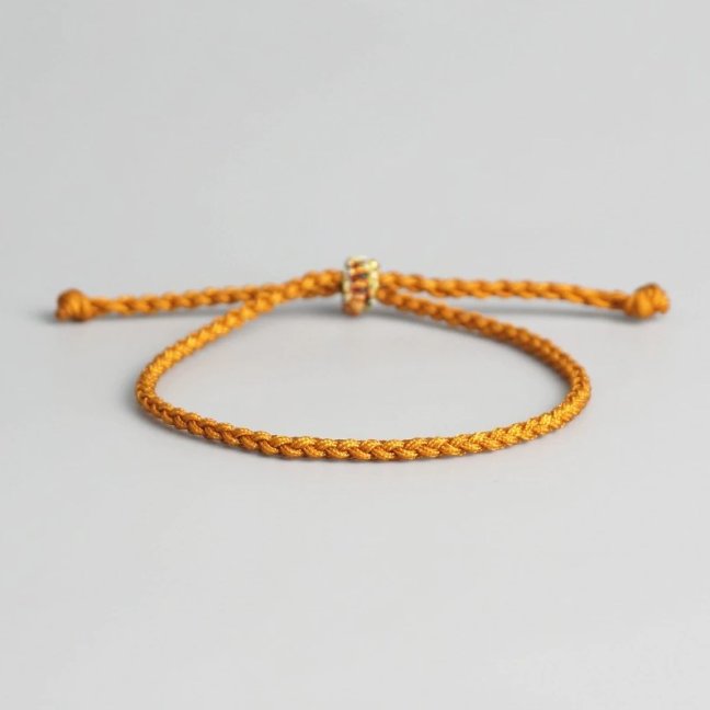 Tibetský náramek pro štěstí - SIMPLE YELLOW