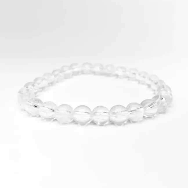 Náramek z minerálů - Krištál