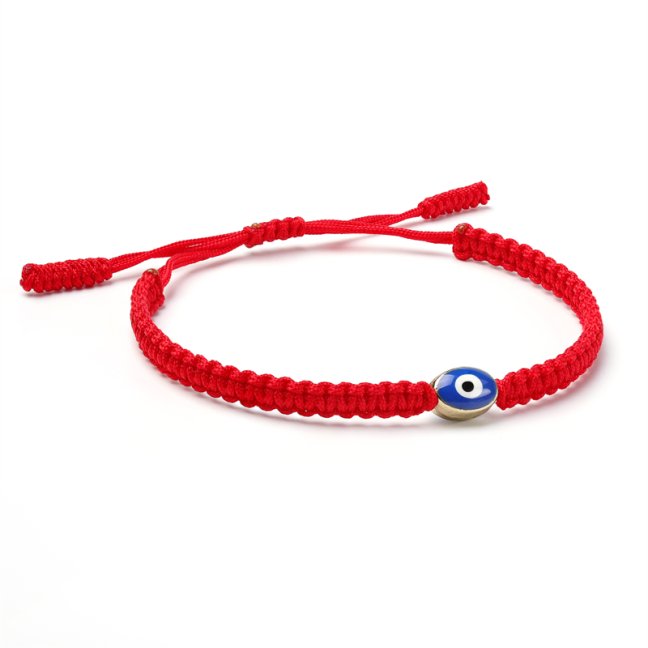 Náramok Evil Eye - Macrame Red