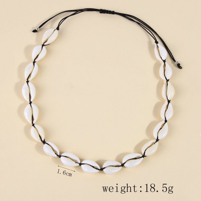 Náramek a choker z mušlí - Vacay
