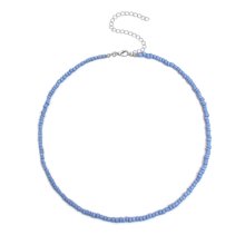 Korálkový choker - Modrý