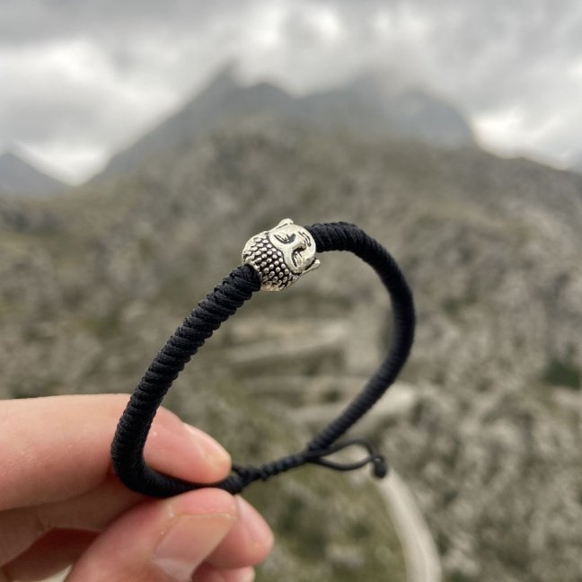 Tibetský náramok - BUDHA BLACK