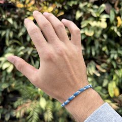 Pletený macrame náramek - CLOUD