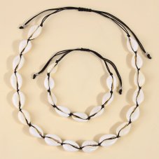 Náramok a choker z mušlí - Vacay