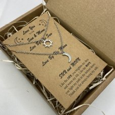 Retiazky pre páry z chirurgickej ocele - SLNKO & MESIAC