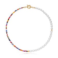 Perlový korálkový choker