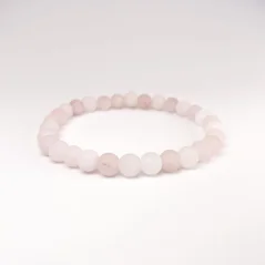 Náramok z minerálov - Matný Růženín