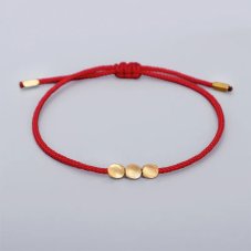 Budhistický náramok - 3 COOPER BEADS