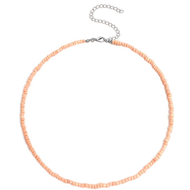 Korálkový choker - Meruňkový