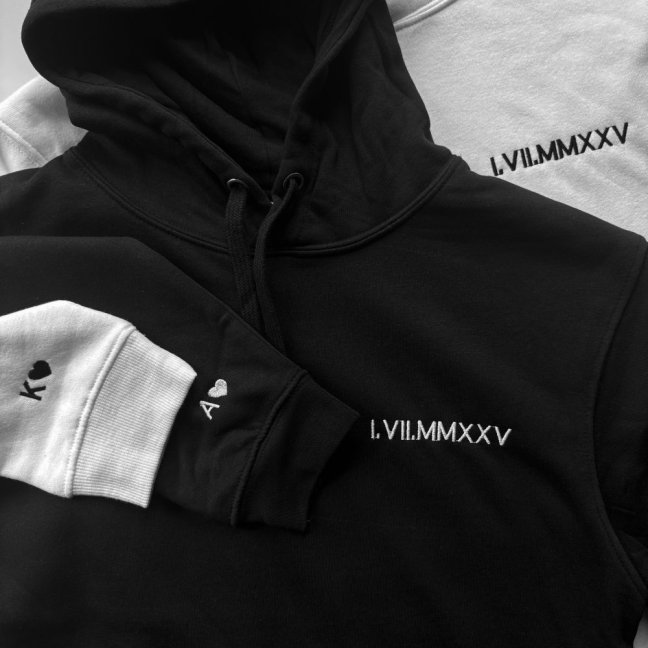 Mikiny pro páry s vlastní výšivkou