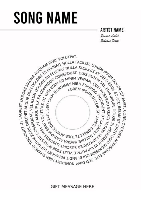 Plakát - Píseň v tvaru vinylu