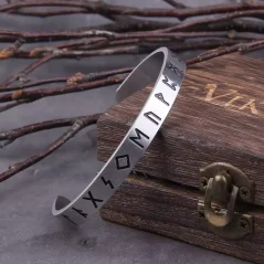 Vikingský náramek z chirurgické oceli - Runic Legacy