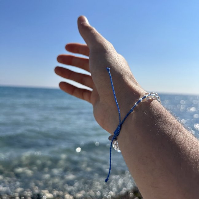 Dámský korálkový náramek - CRYSTAL BLUE